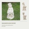 19.29' Tall Magnesium Oxide Angel Little Girl Statue Sculpture Art