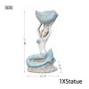 Ocean Style 11.61' x 7.68' x 23.23' Magnesium Oxide Mermaid Statue for Home, Garden, Patio