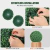 VEVOR Artificial Topiaries Boxwood Trees, 16' Tall (2 Pieces), Ball-Shape Faux Topiaries Plant