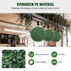 VEVOR Artificial Topiaries Boxwood Trees, 16' Tall (2 Pieces), Ball-Shape Faux Topiaries Plant
